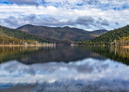 View out over the dam at Burumba